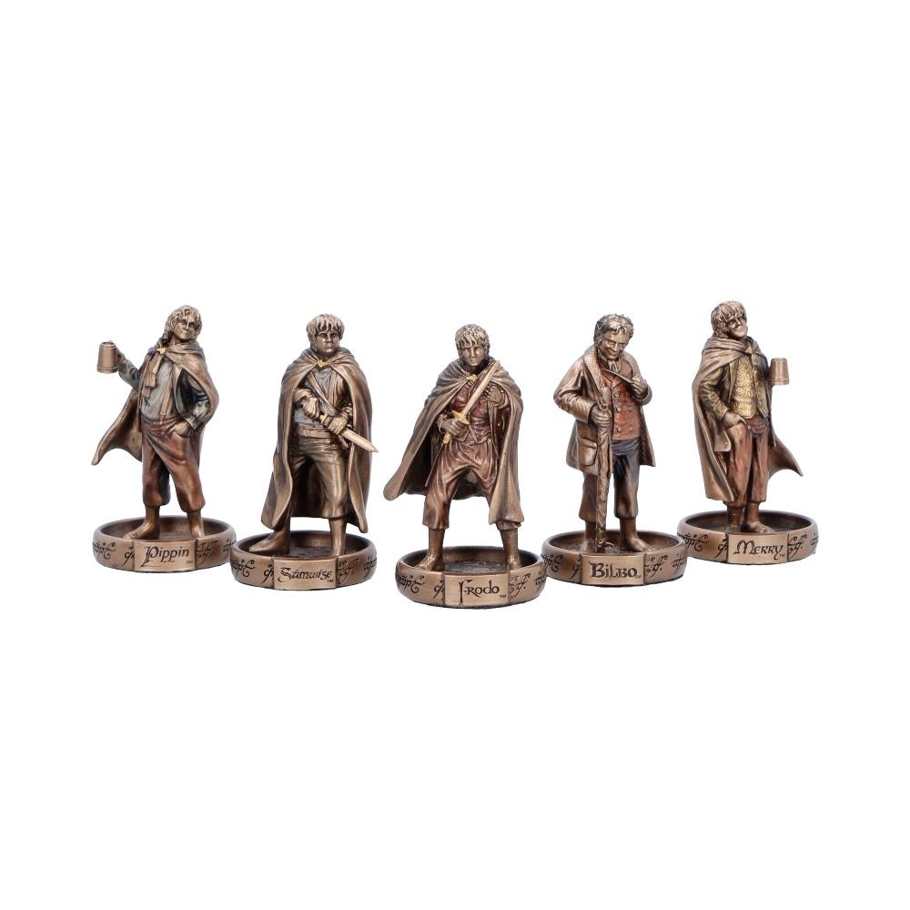 Nemesis Now The Lord of the Rings - The Hobbits of the Shire Figurines - Bronze coloured